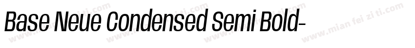 Base Neue Condensed Semi Bold字体转换